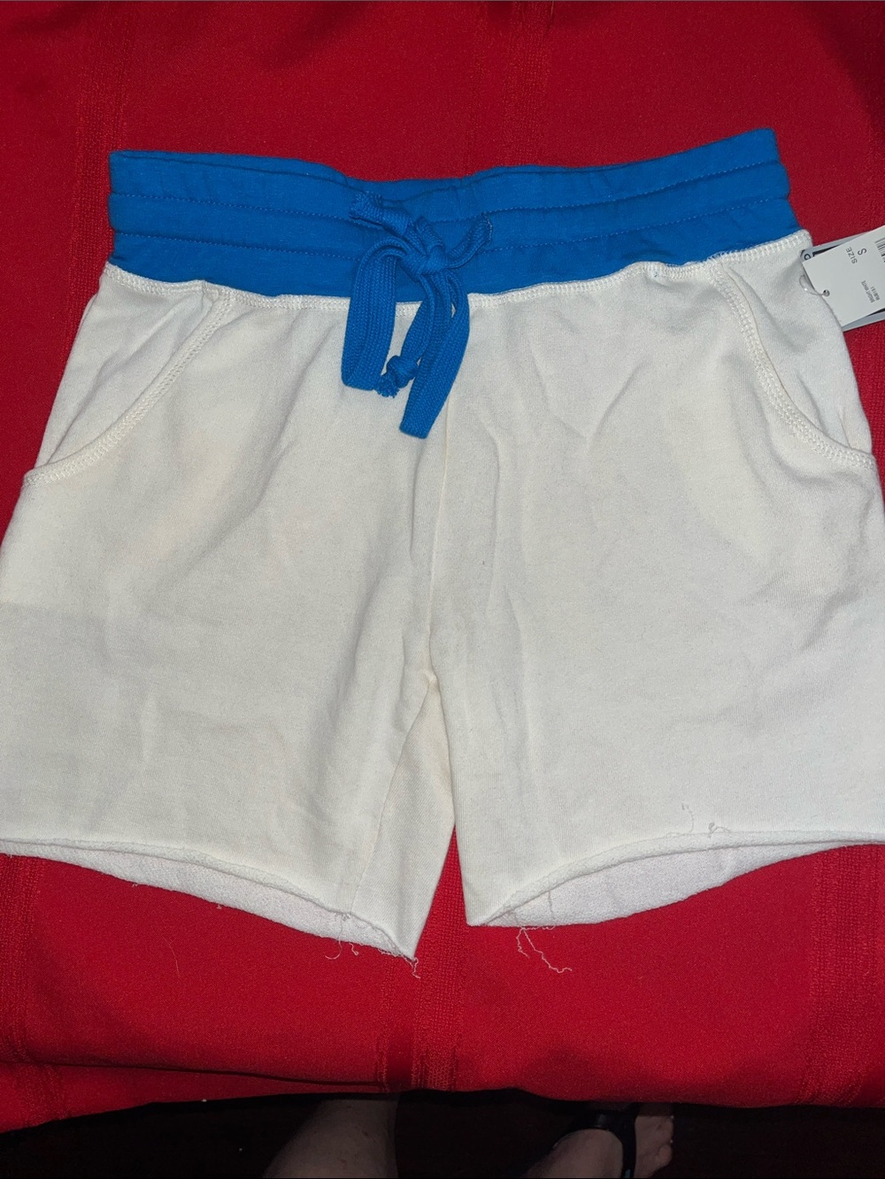 Size S White Lounge Shorts